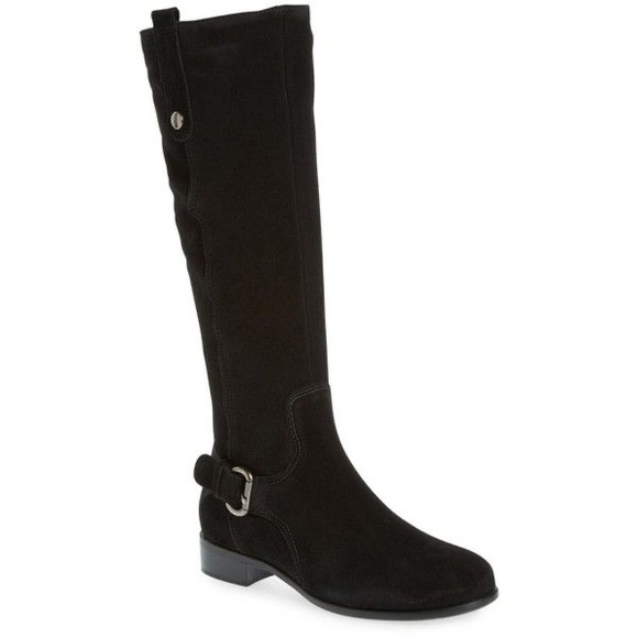 La CANADIENNE Shoes - NWOB La Canadienne Stefanie Boots Black Waterproof Suede Tall Equestrian